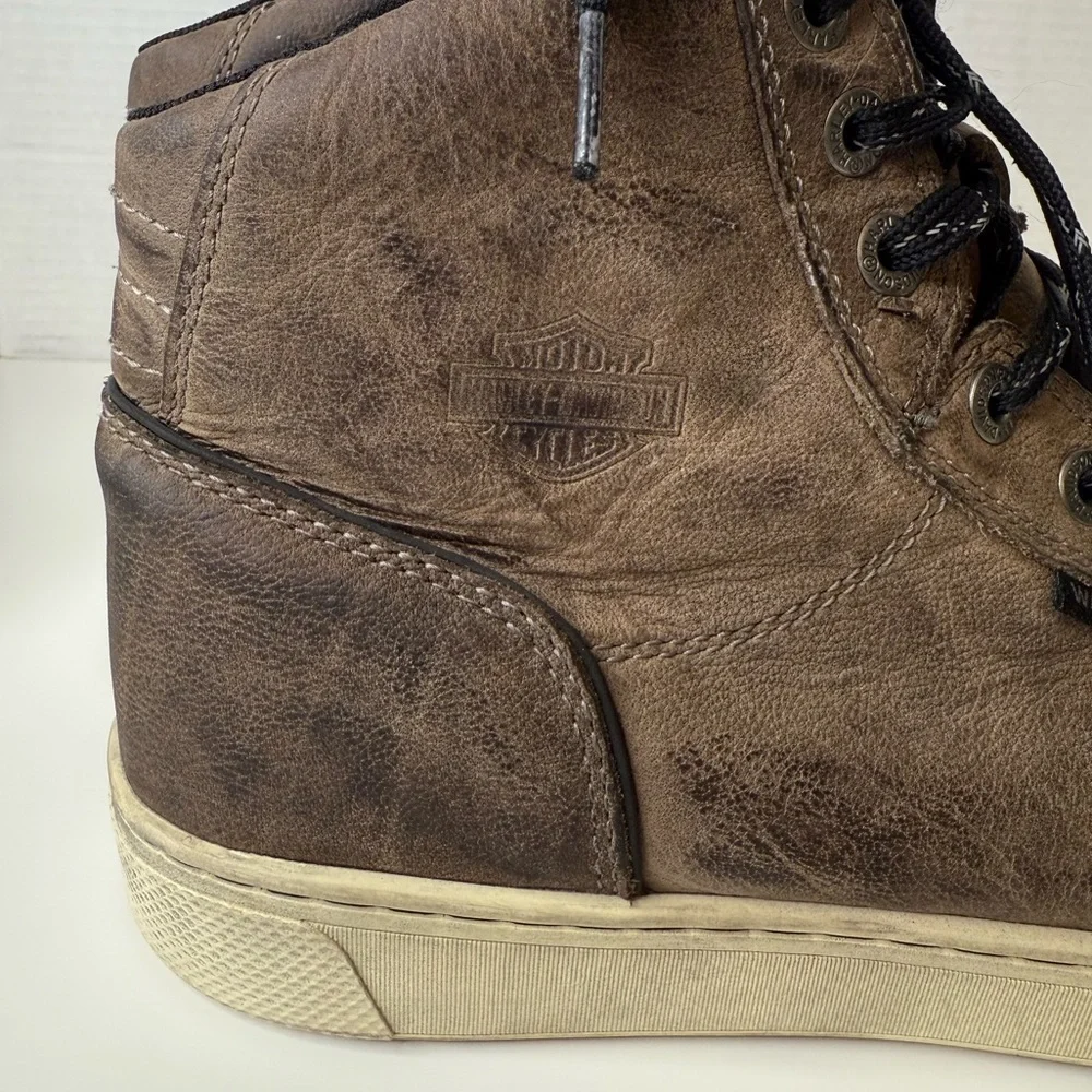 Harley-Davidson® Men's Midland Grey WP Motorcycle Boots D96166 High Top US 9M